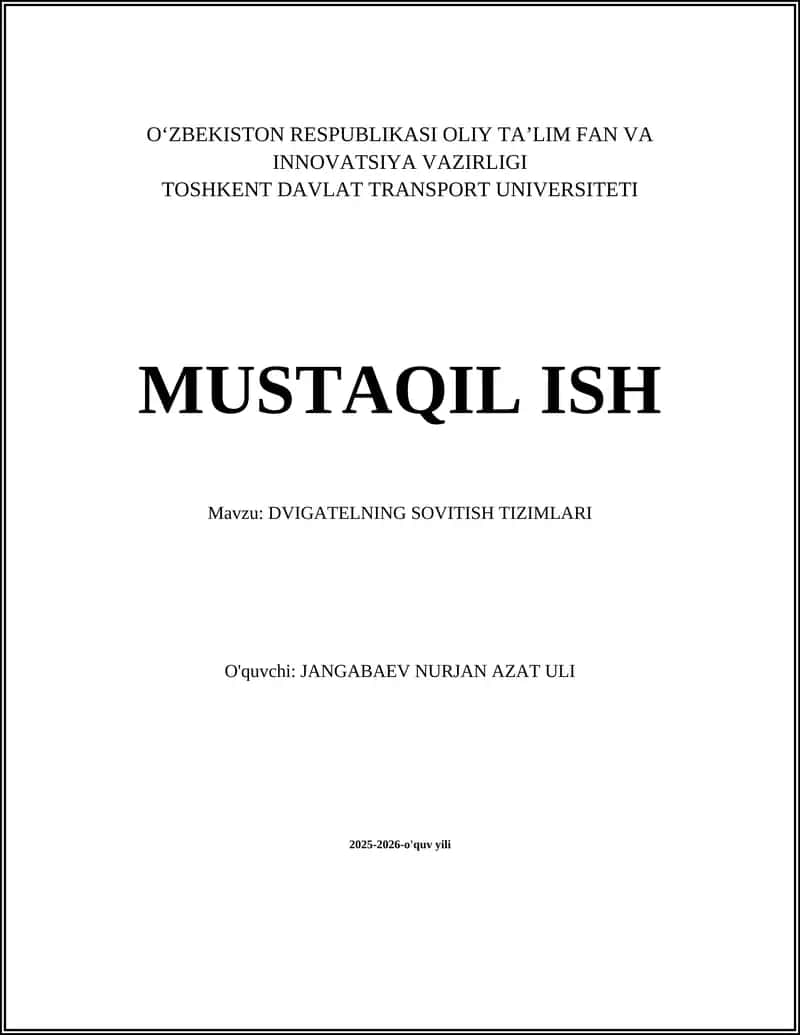 Dizel va benzin dvigatellarida sovutish tizimlari