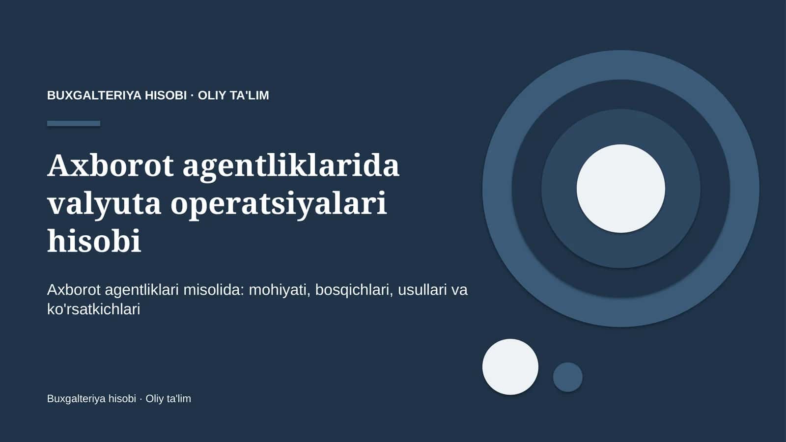 axborot agentliklarida valyuta operatsiyalari hisobi 3727