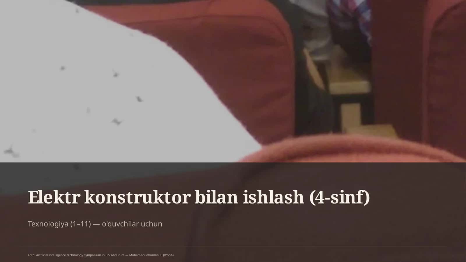 Elektr konstruktor bilan ishlash (4-sinf)