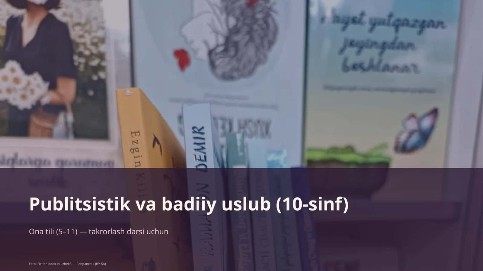 Publitsistik va badiiy uslub (10-sinf)
