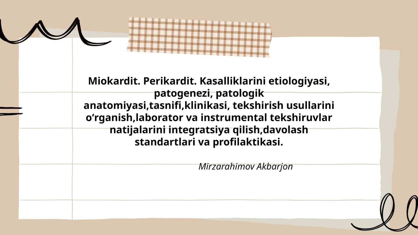 Miokardit. Perikardit