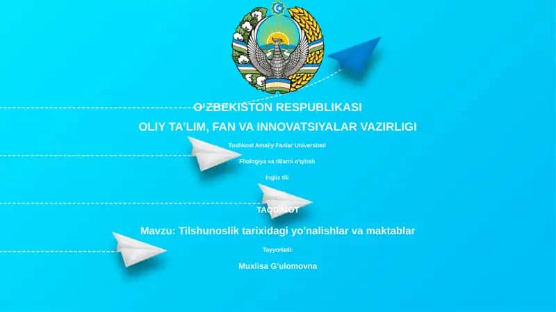 Tilshunoslik tarixidagi yo'nalishlar va maktablar