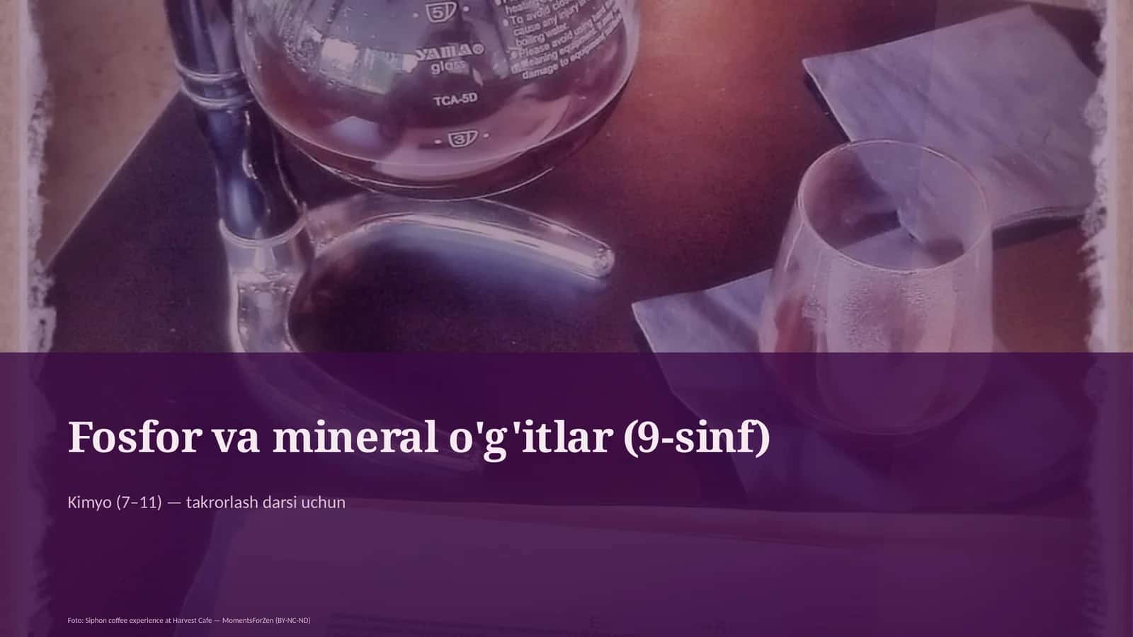 Fosfor va mineral o'g'itlar (9-sinf)