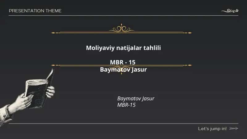 Moliyaviy natijalar tahlili
