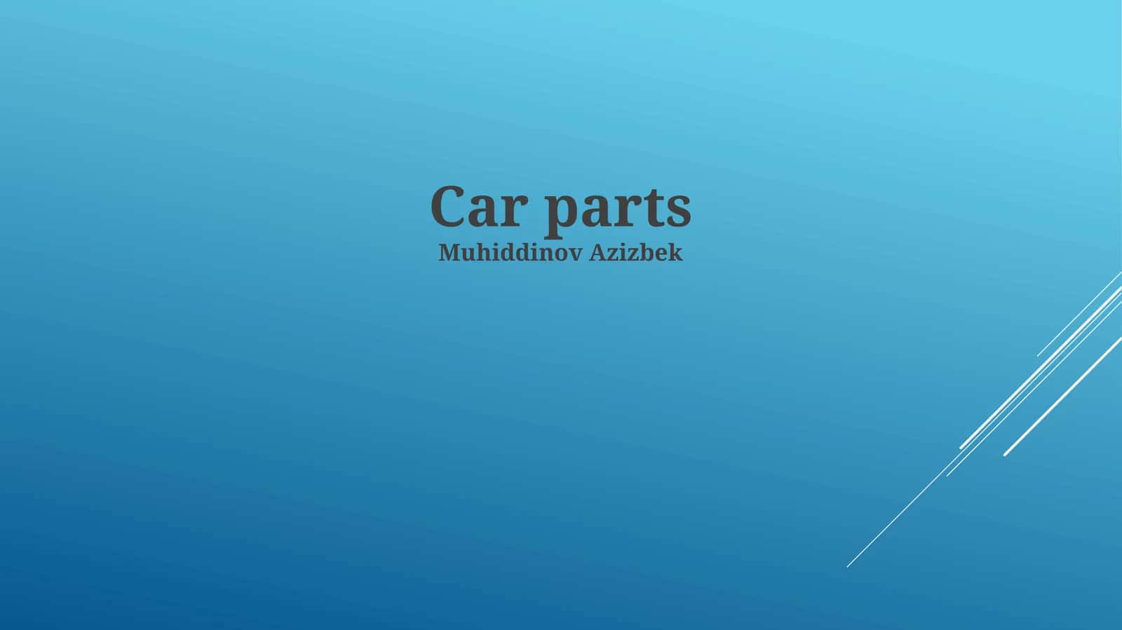 Car parts