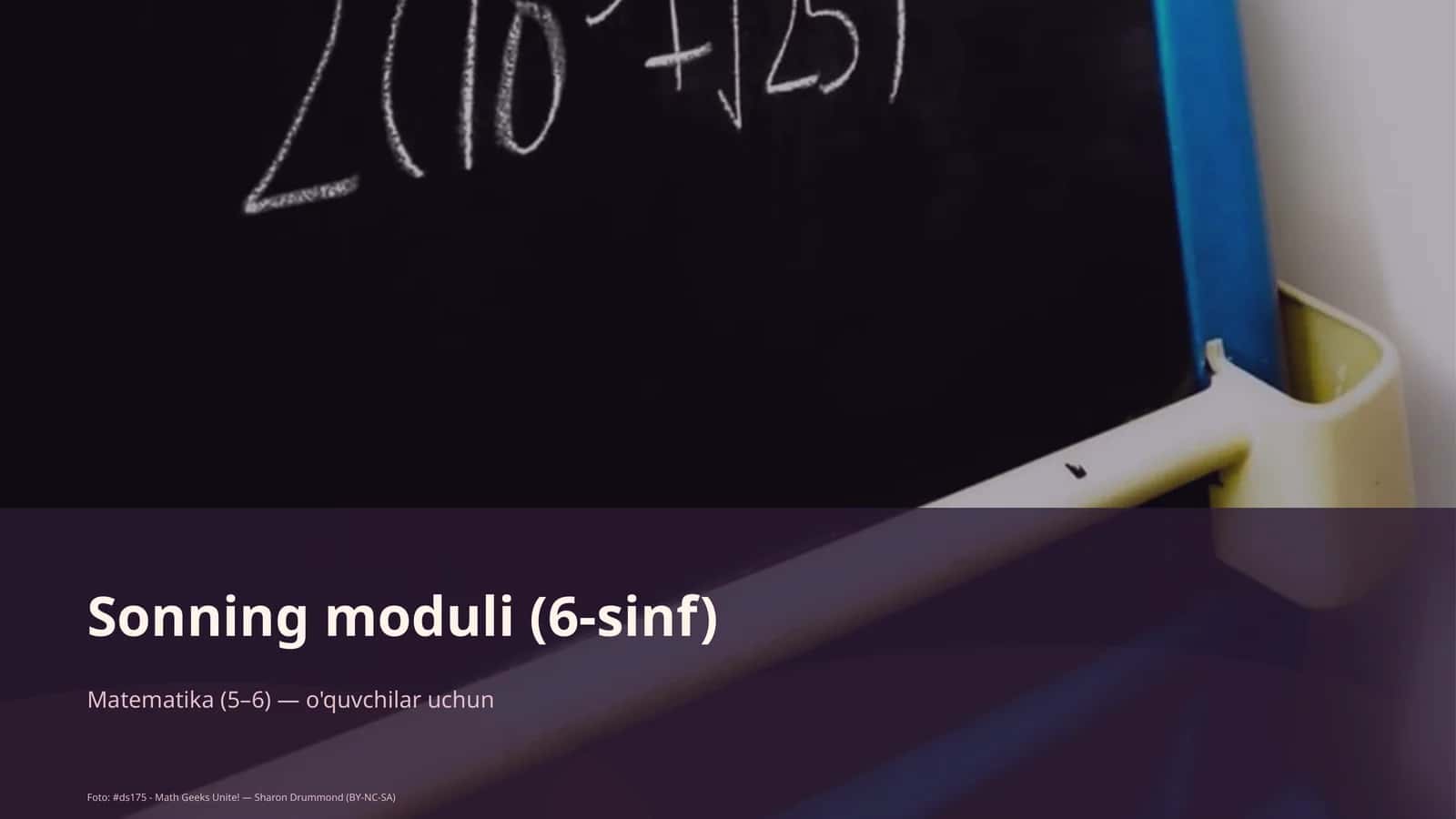 Sonning moduli (6-sinf)