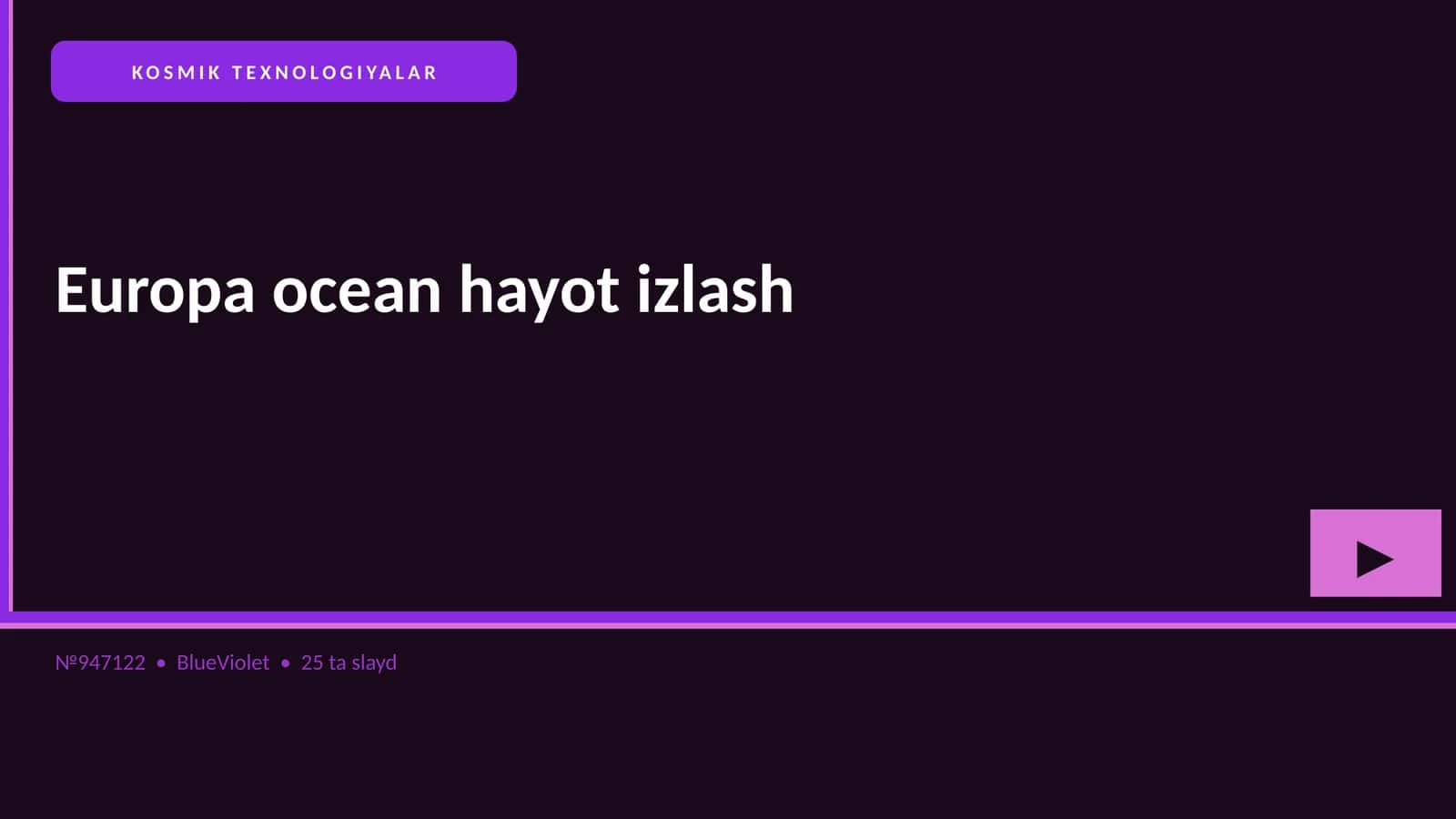 Europa ocean hayot izlash