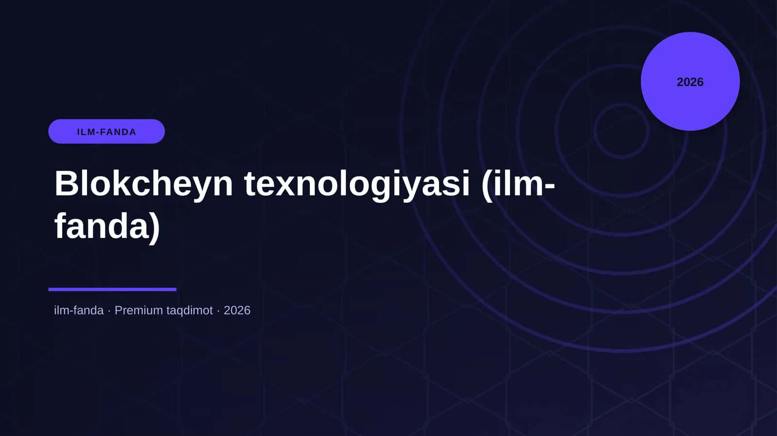 Blokcheyn texnologiyasi (ilm-fanda)