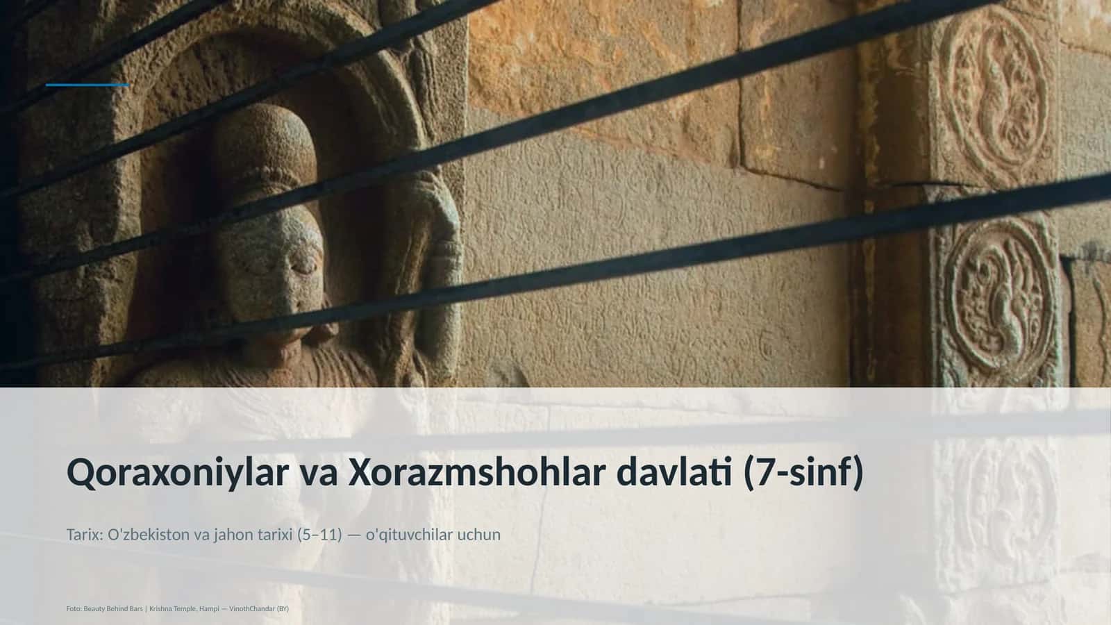 Qoraxoniylar va Xorazmshohlar davlati (7-sinf)