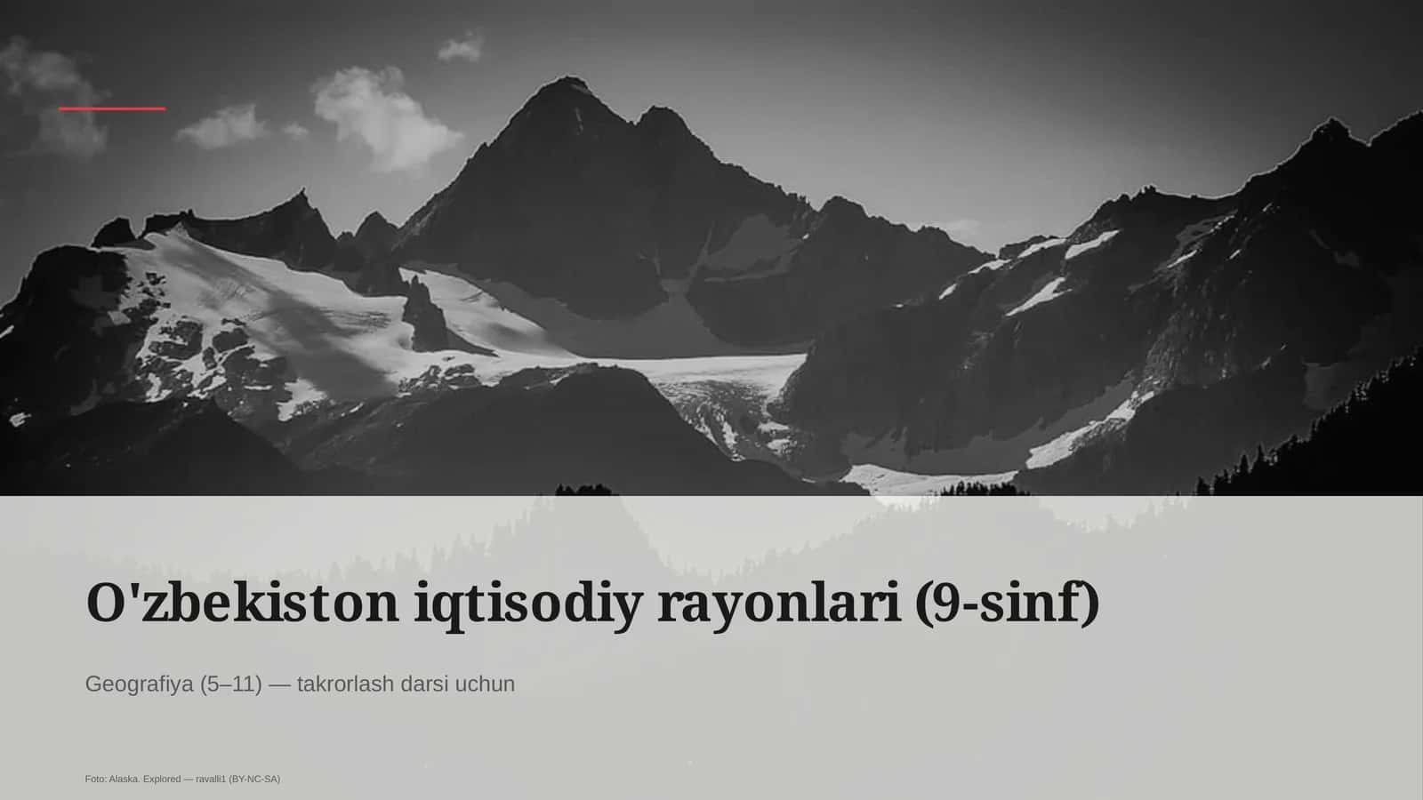 O'zbekiston iqtisodiy rayonlari (9-sinf)