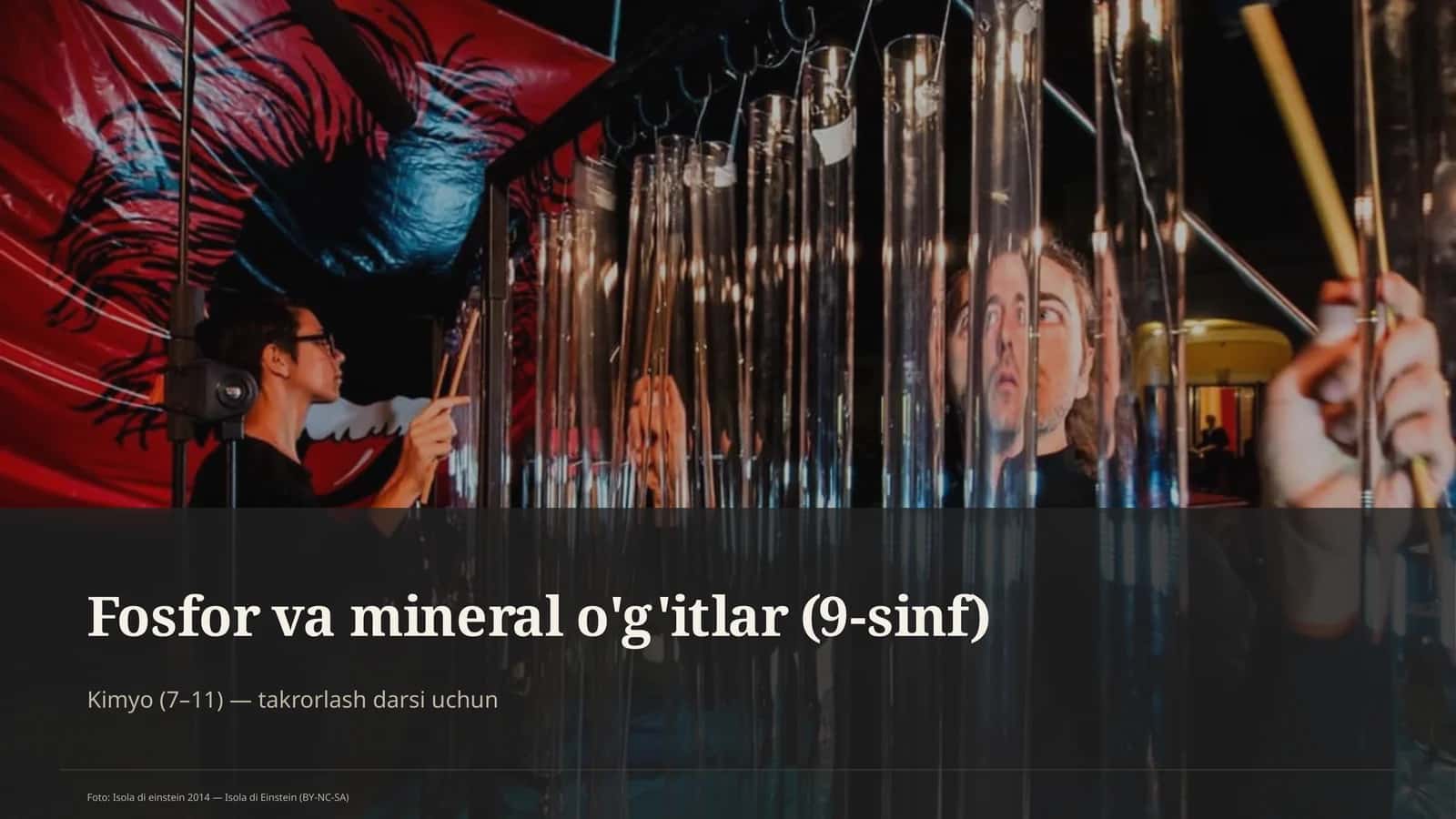 Fosfor va mineral o'g'itlar (9-sinf)