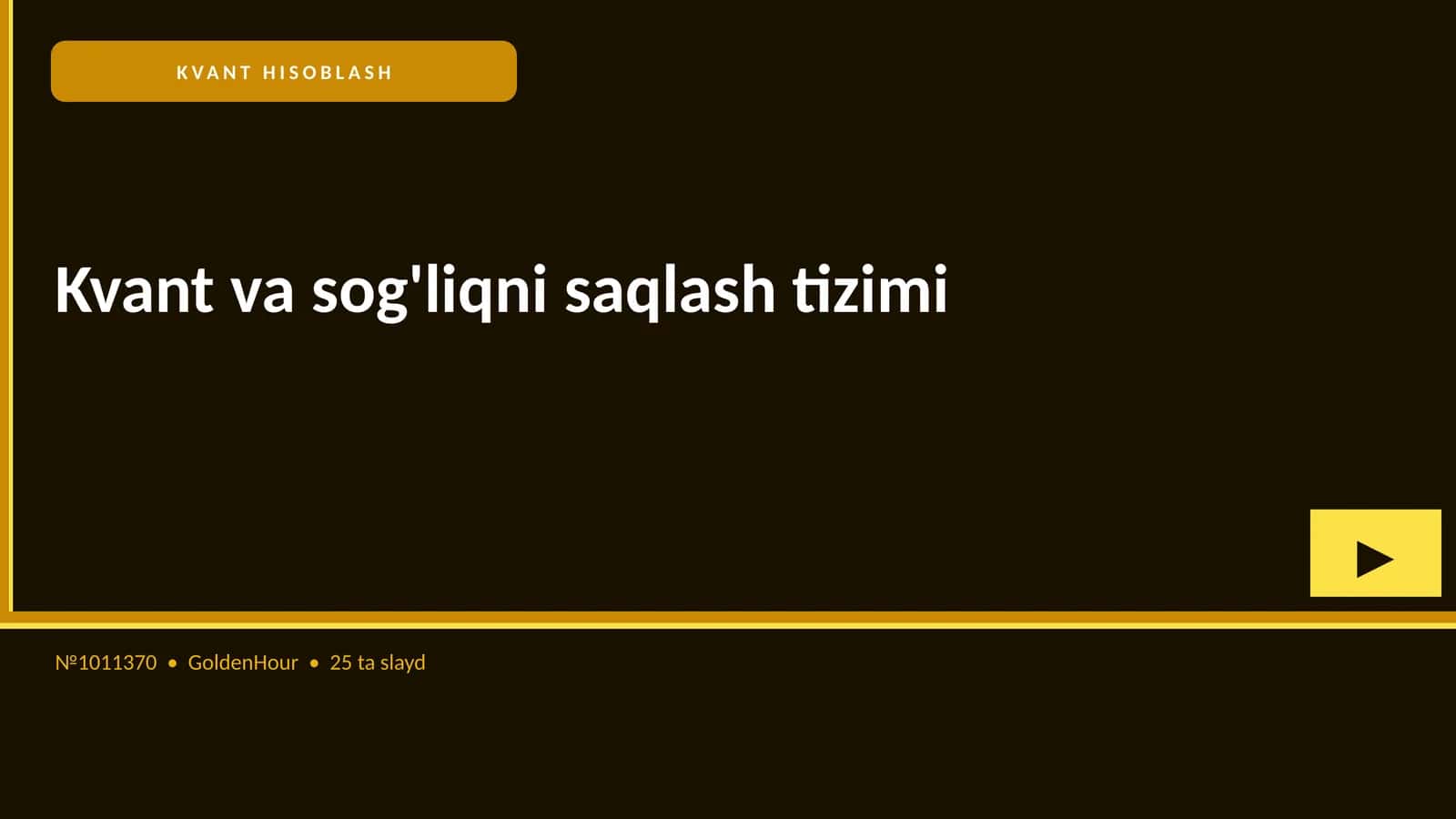 Kvant va sog'liqni saqlash tizimi