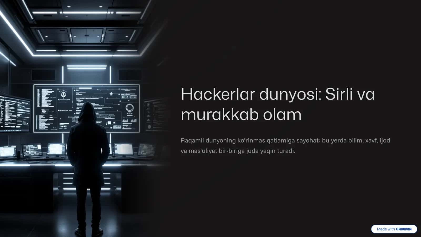 Hackerlar dunyosi: Sirli va murakkab olam