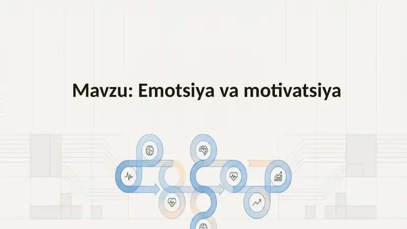 Emotsiya va motivatsiya
