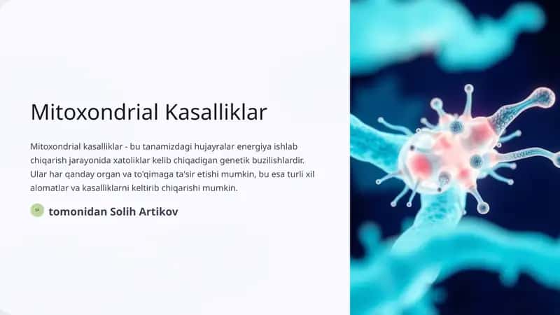 Mitoxondrial Kasalliklar