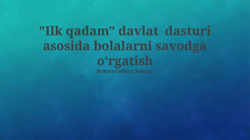 Ilk Qadam