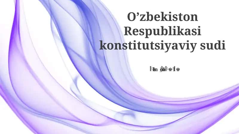 Oʼzbekiston Respublikasi konstitutsiyaviy sudi