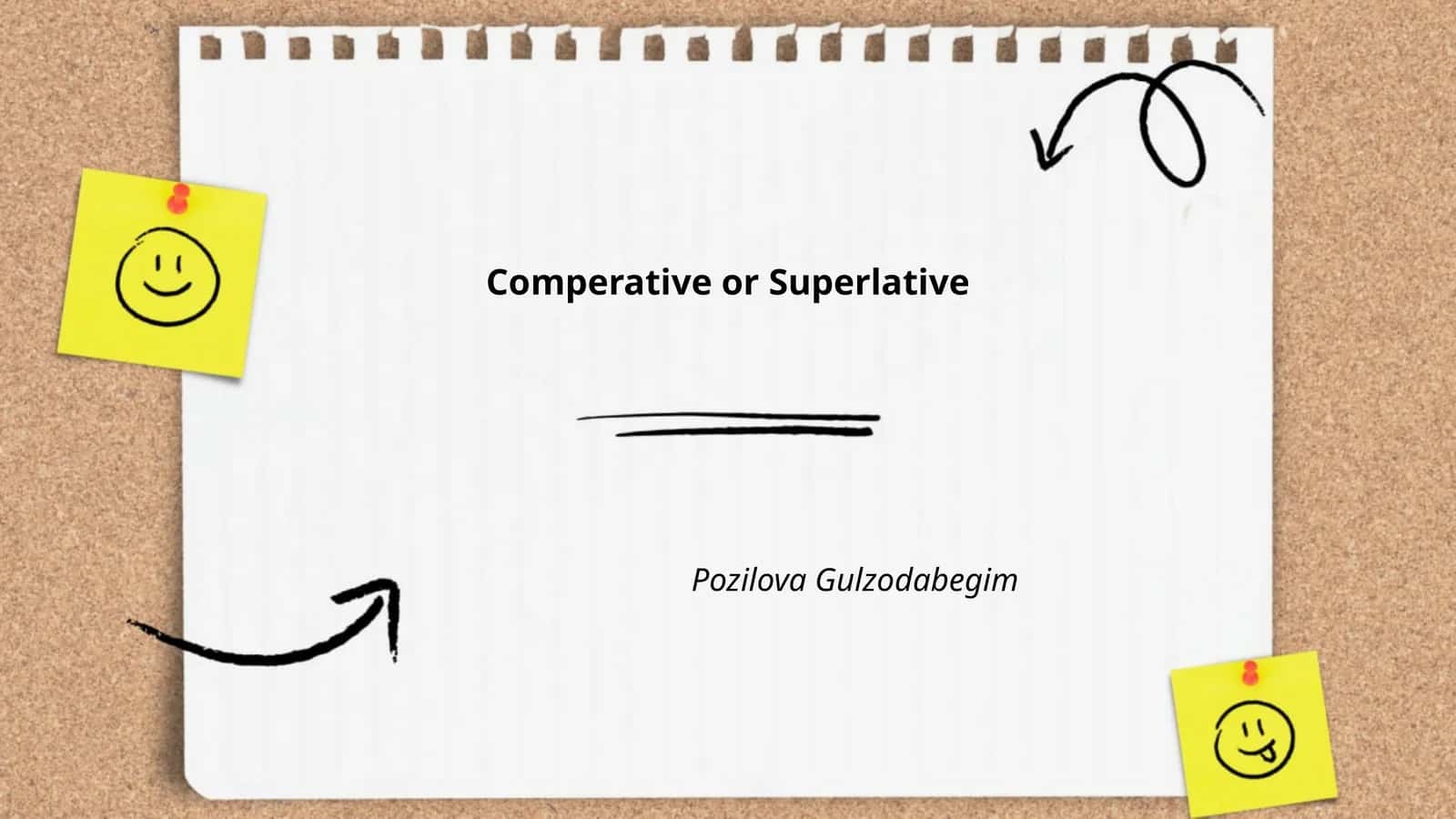 Comperative or Superlative