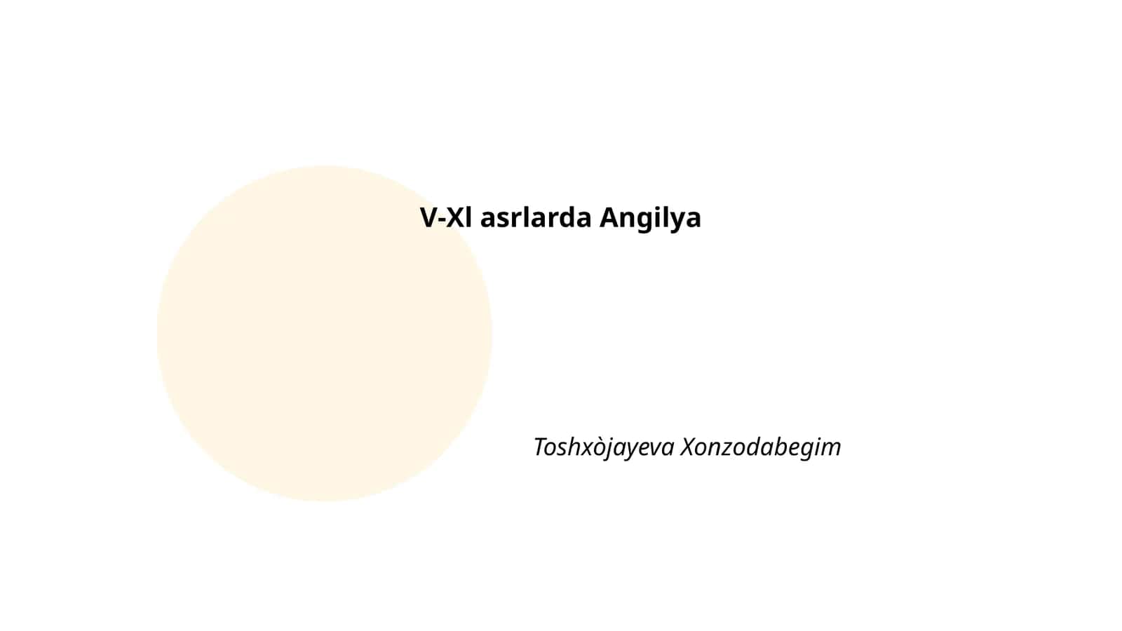 V-Xl asrlarda Angliyada ijtimoiy tuzum