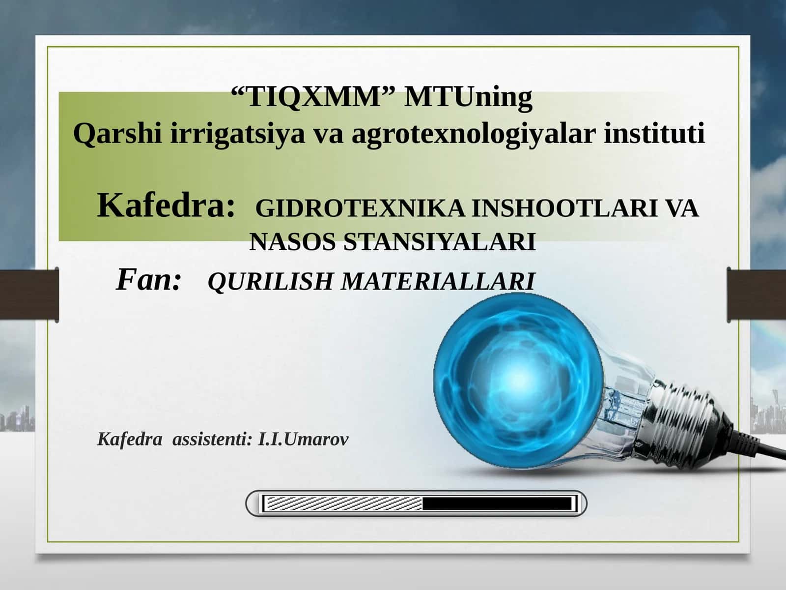3-MA’RUZA: Mineral bog‘lovchi moddalar, sinflanishi, xavoda qotadigan bog‘lovchi- qurilish oxagi, gipsli boglovchilar, xom ashyosi, ishlab chiqarish texnologiyasi, xossalari