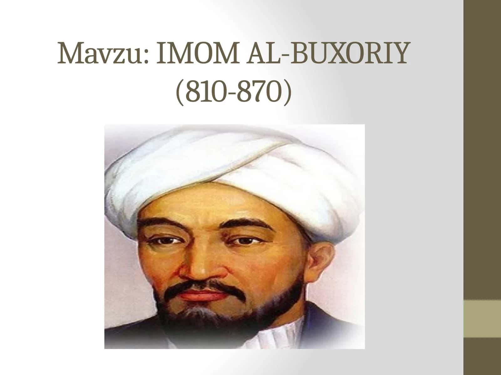 IMOM AL-BUXORIY