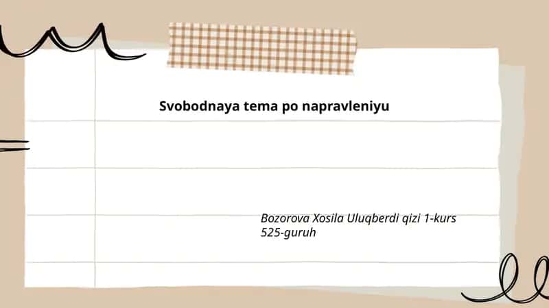 Svobodnaya tema po napravleniyu