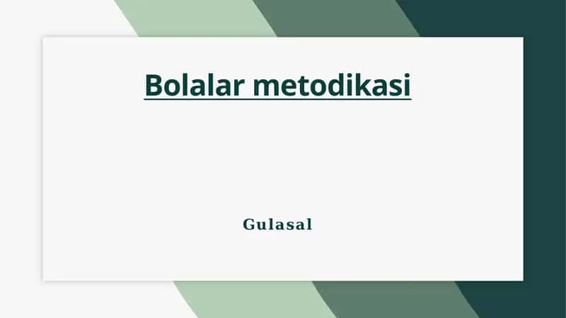 Bolalar metodikasi