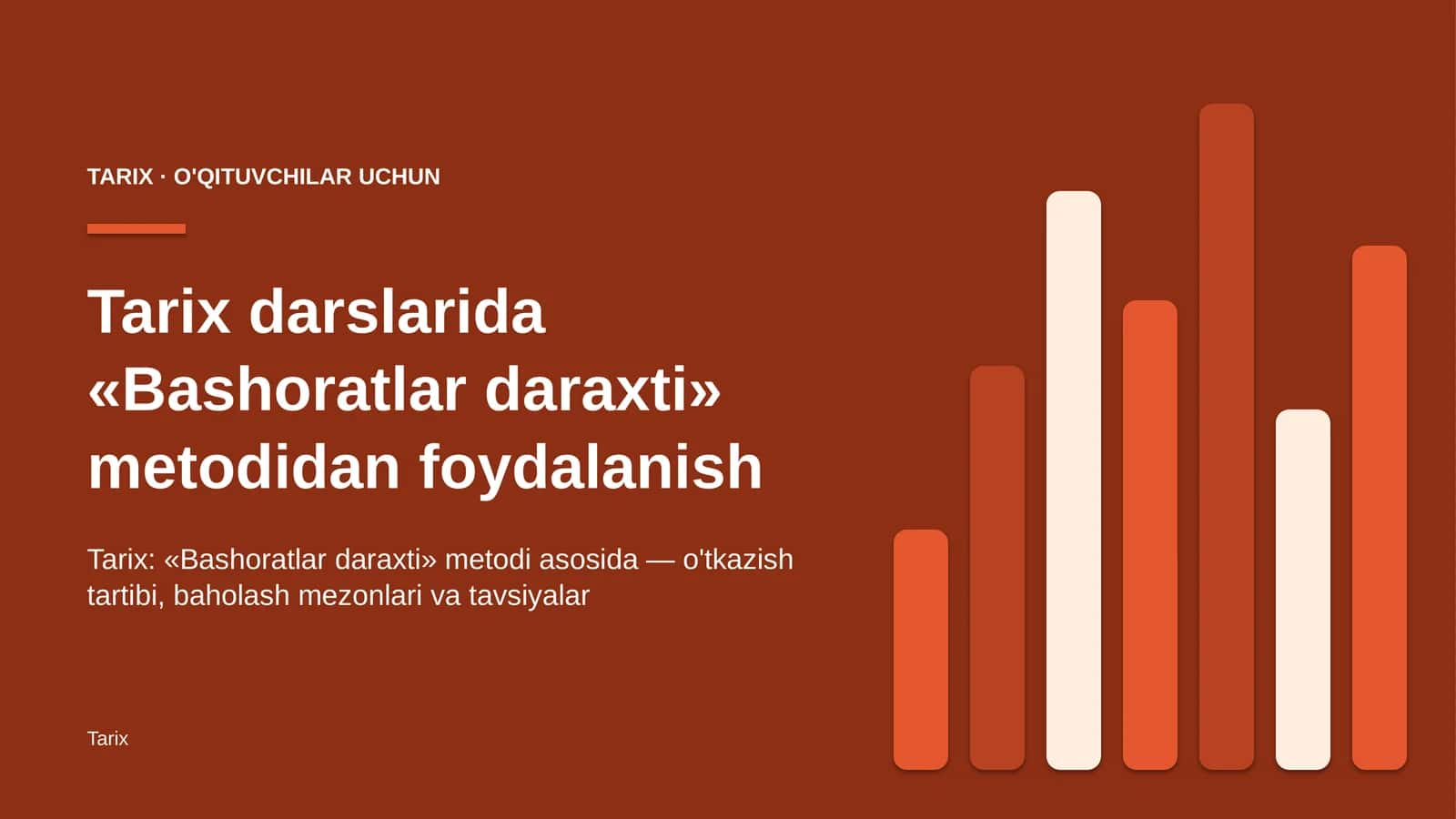 tarix darslarida bashoratlar daraxti metodidan foydalanish 2724
