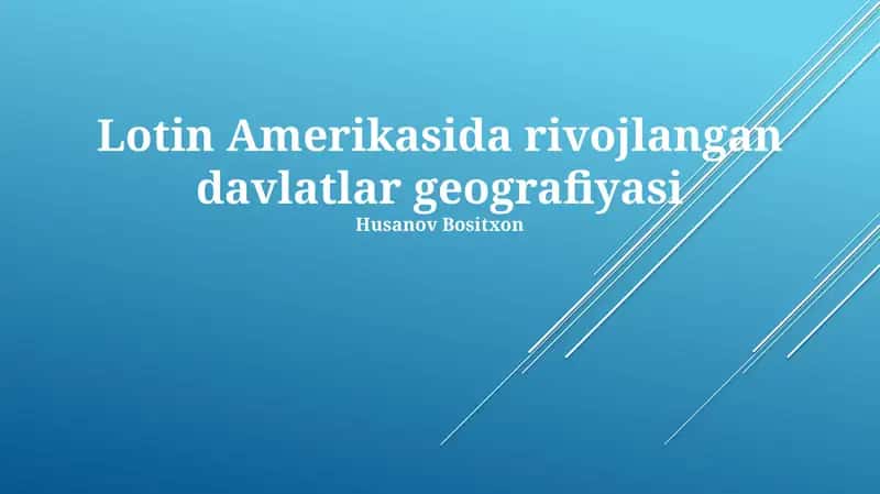 Rivojlanish darajasini o'lchash Mexiko misolida