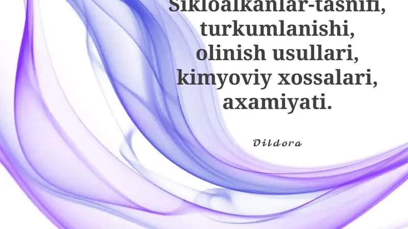 Sikloalkanlar-tasnifi