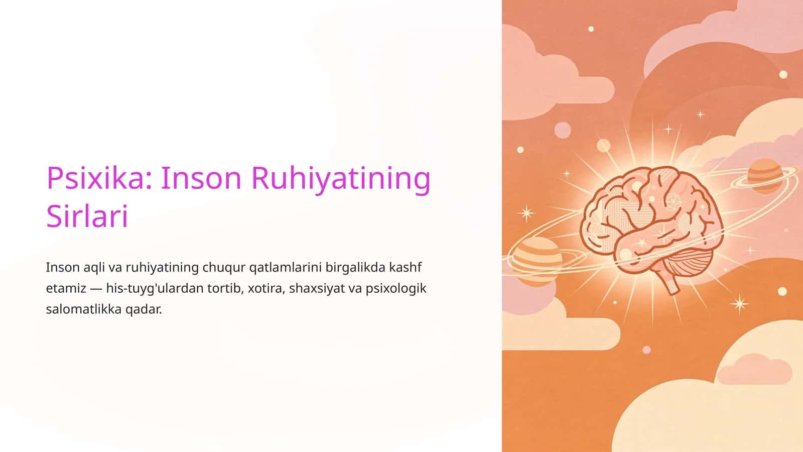 Psixika: Inson Ruhiyatining Sirlari