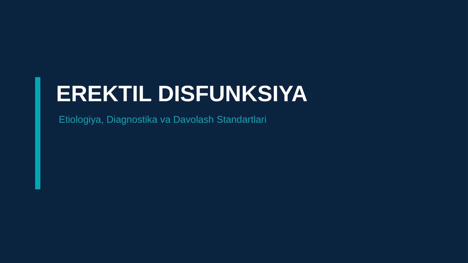 erektil disfunksiya