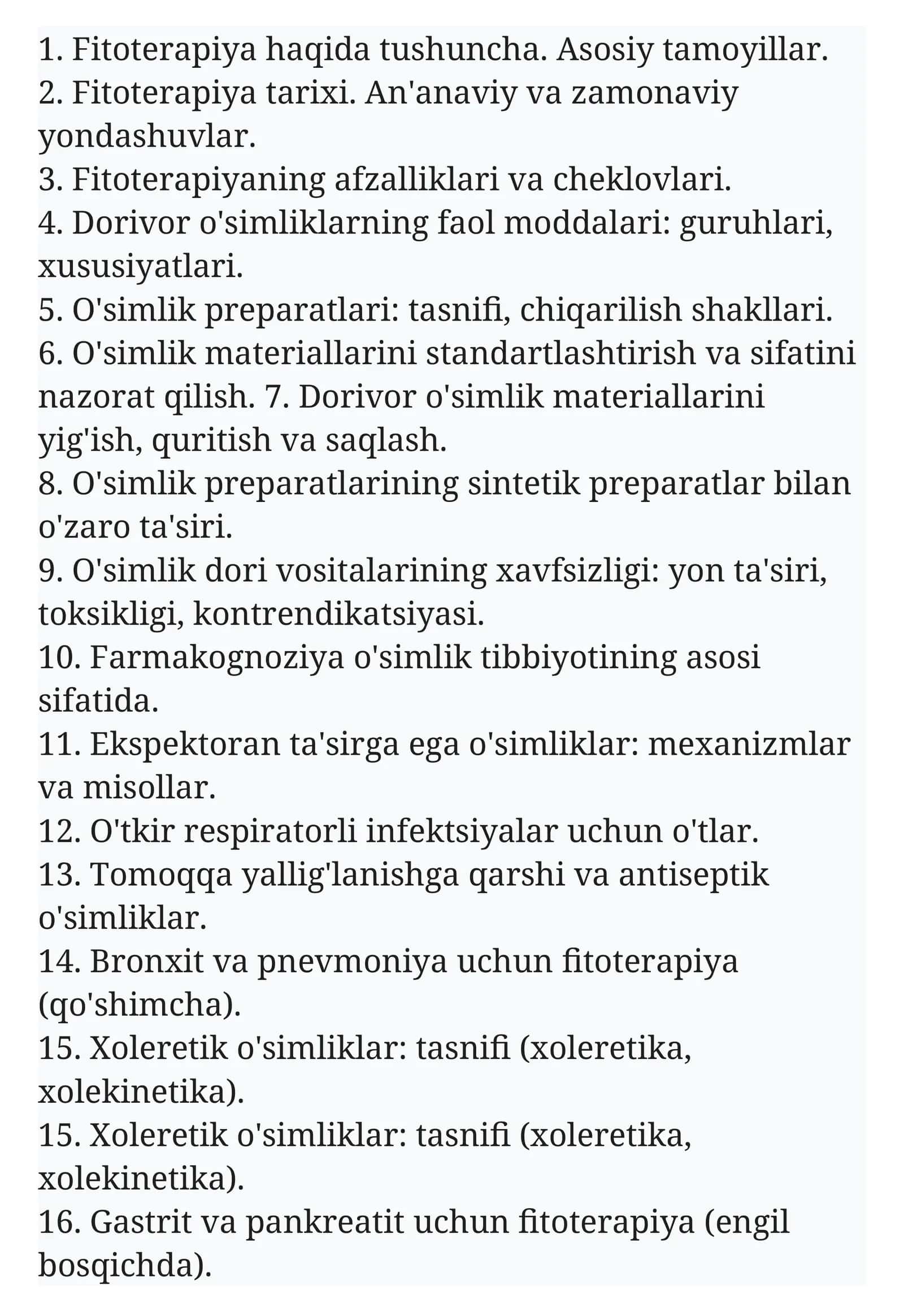 Fitoterapiya