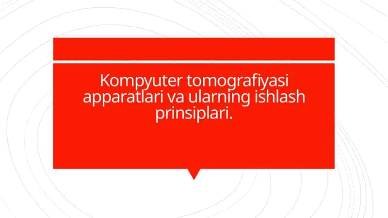 Kompyuter tomografiyasi