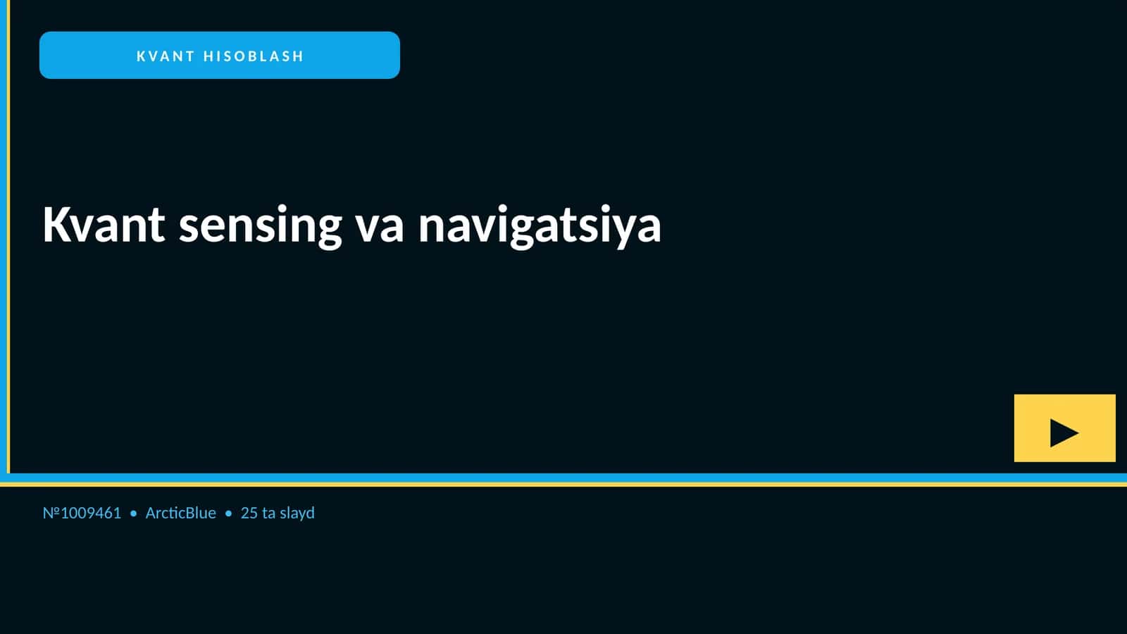 Kvant sensing va navigatsiya