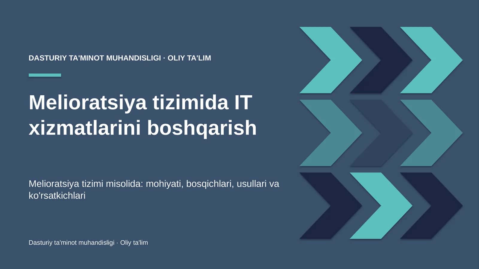 melioratsiya tizimida it xizmatlarini boshqarish 1556
