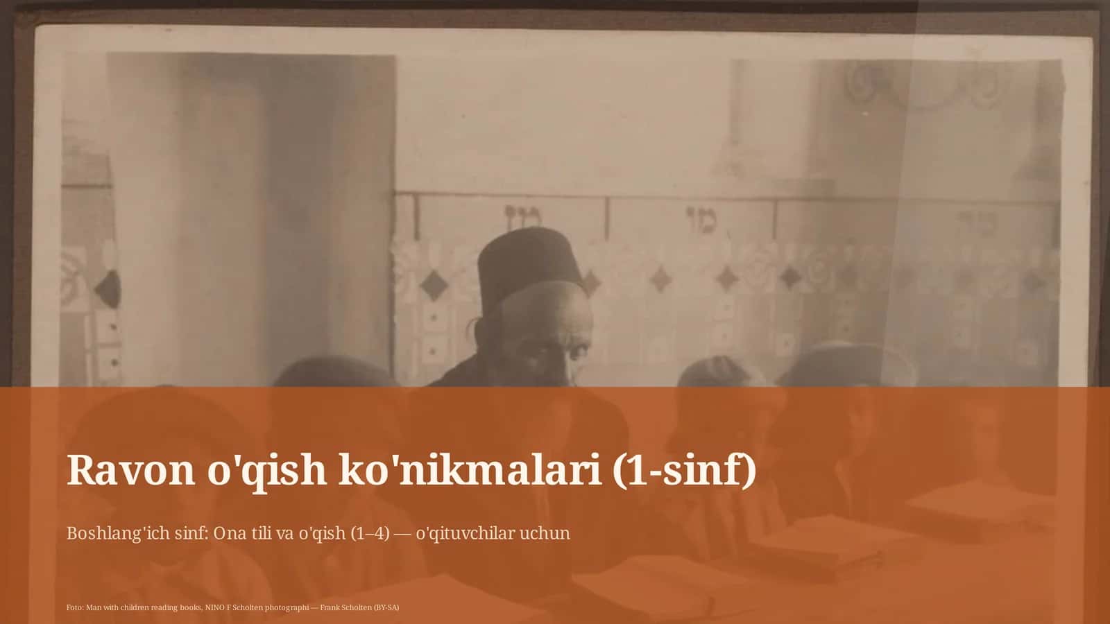 Ona tili va o'qish (1–4) — o'qituvchilar uchun