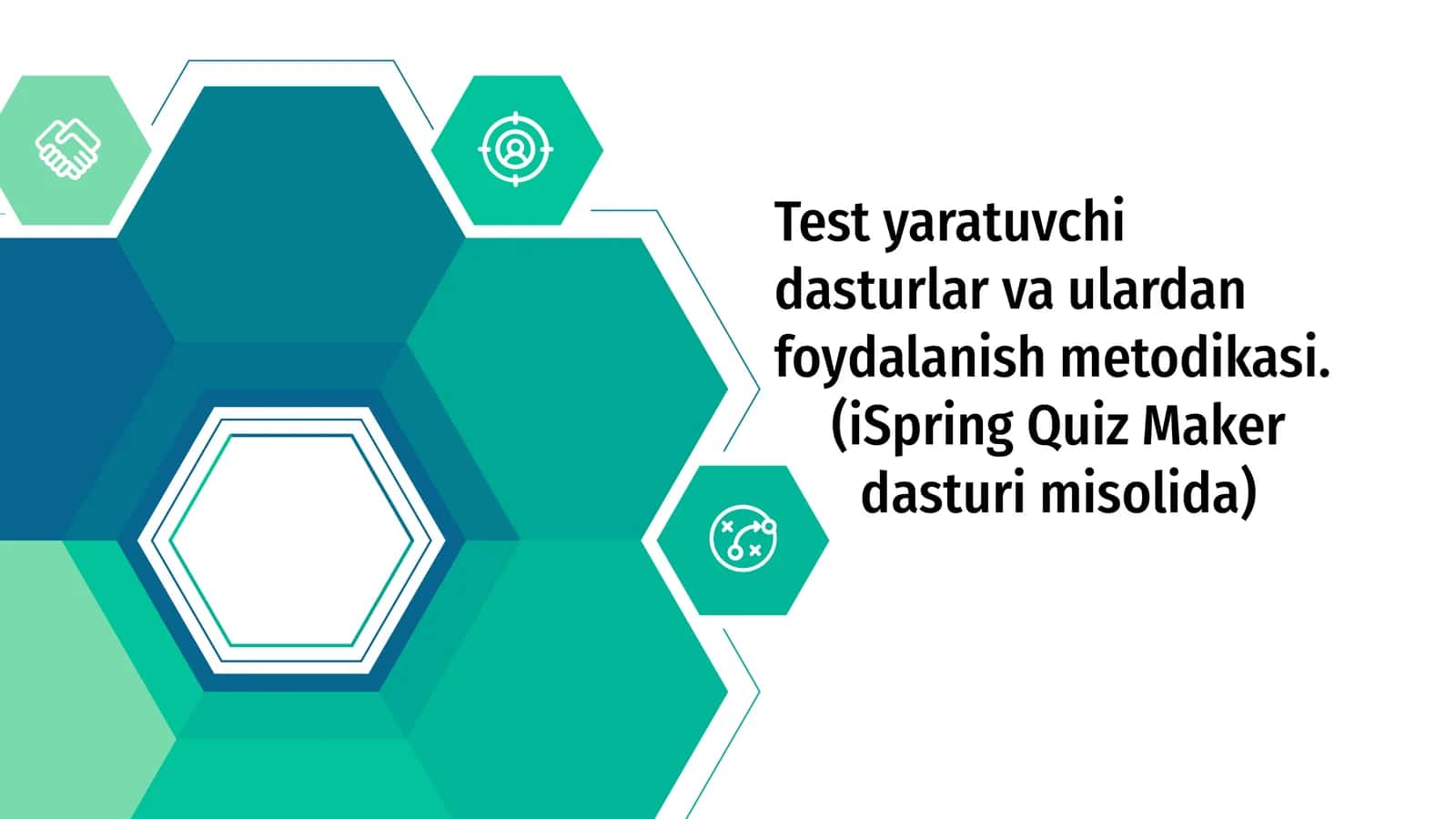 Test yaratuvchi dasturlar va ulardan foydalanish metodikasi