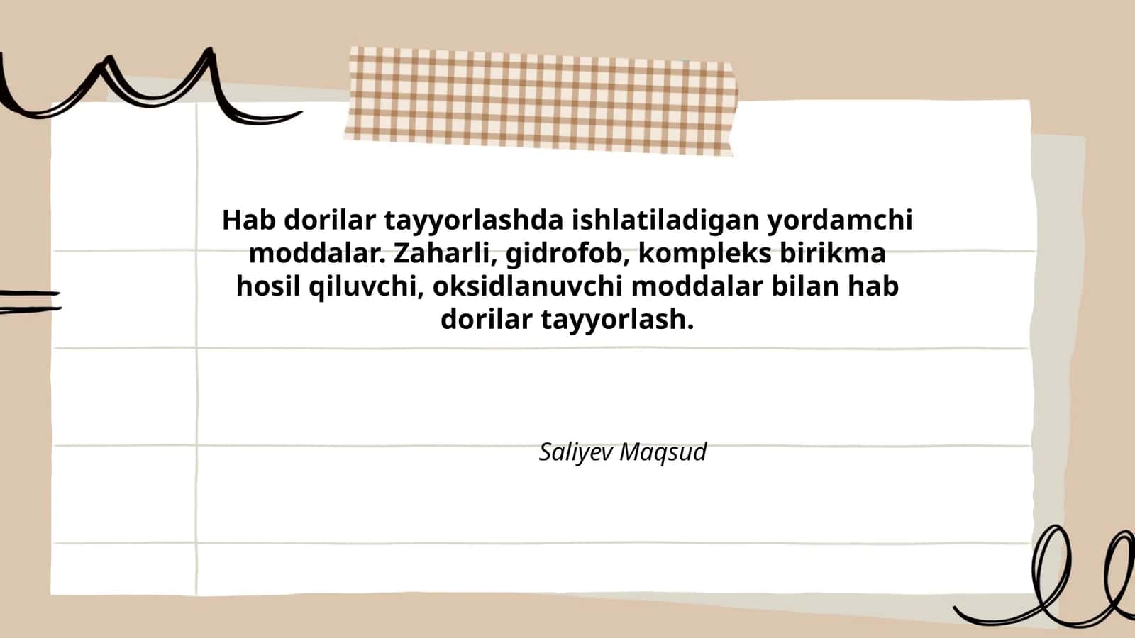 Hab dorilar tayyorlashda ishlatiladigan yordamchi moddalar