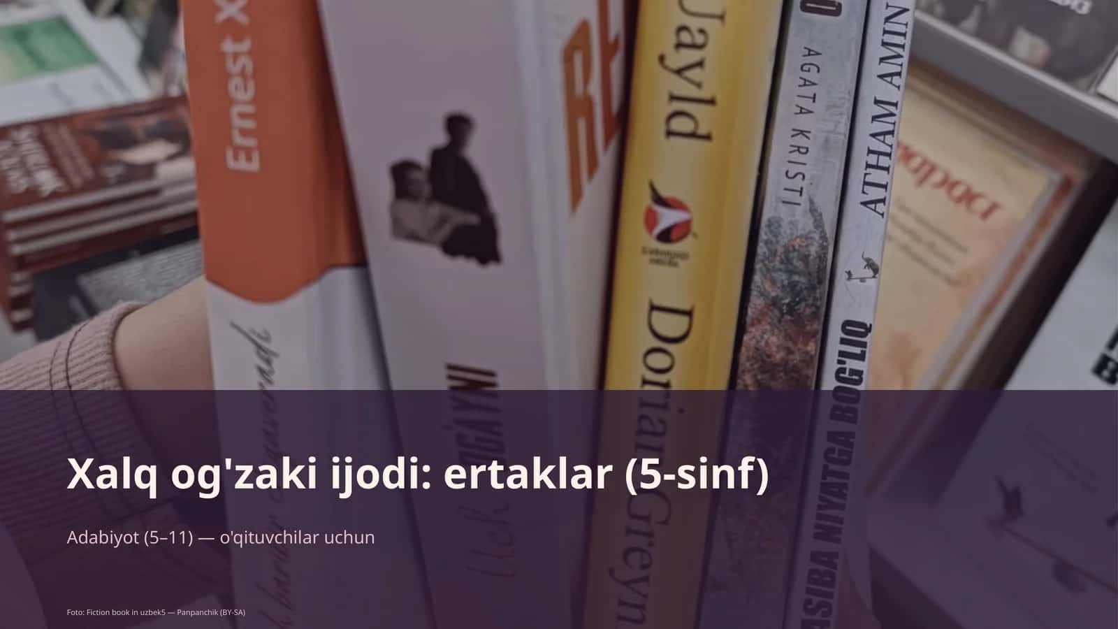 Xalq og'zaki ijodi: ertaklar (5-sinf)