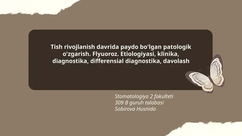 Flyuoroz (Fluorosis)