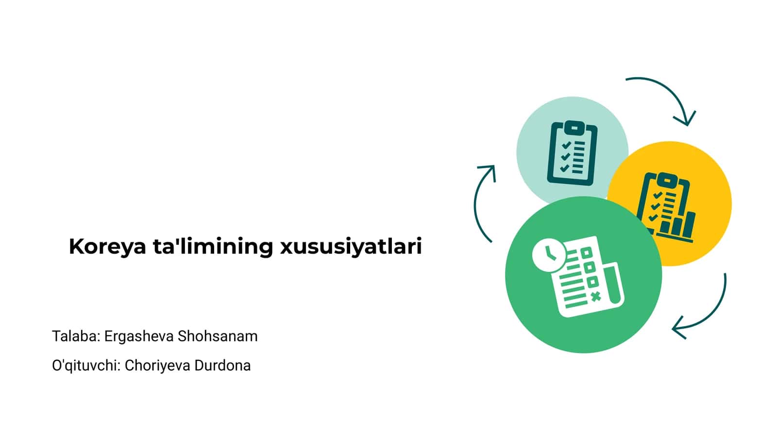 Koreya ta'limining xususiyatlari