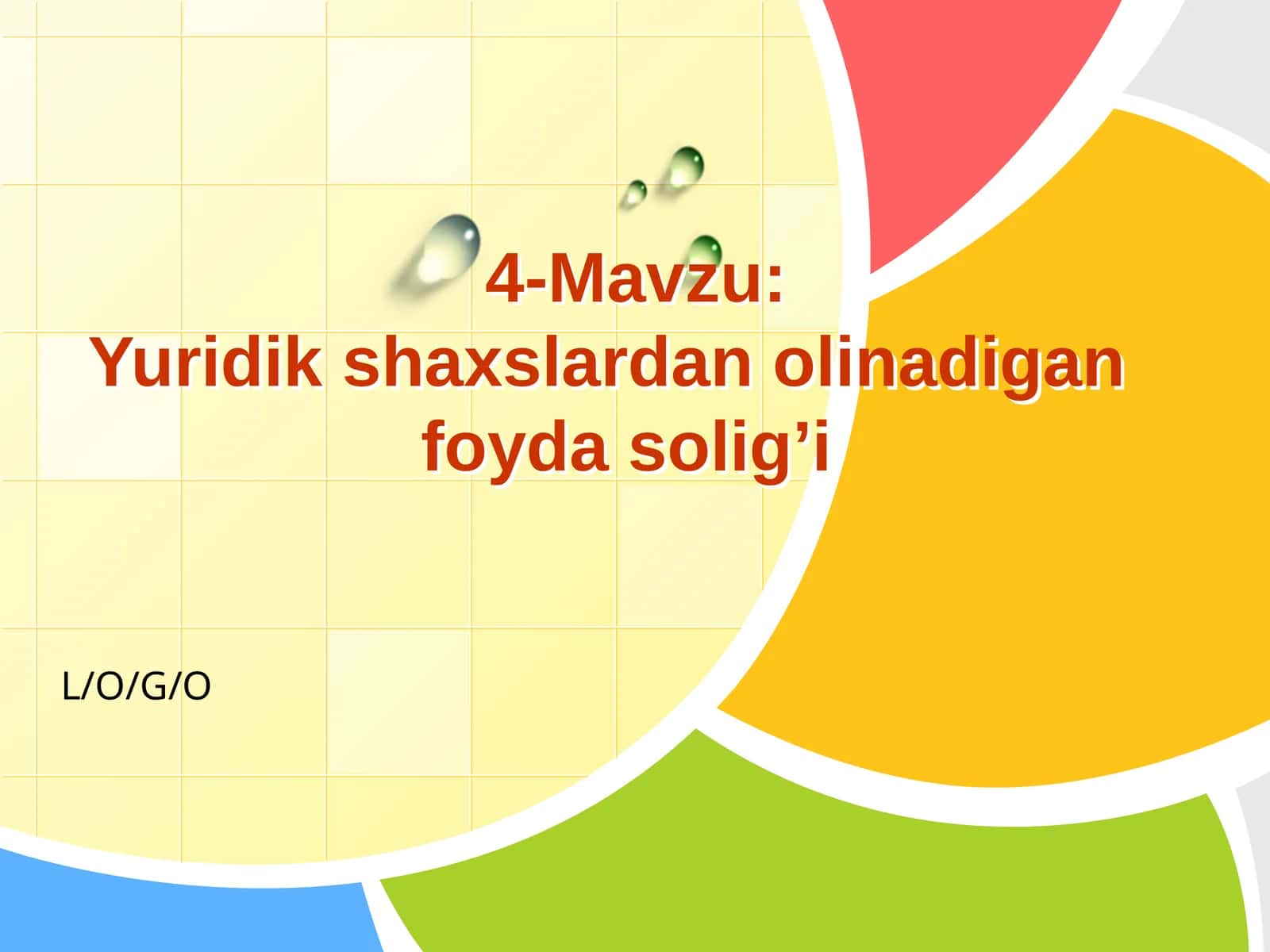 Yuridik shaxslardan olinadigan foyda solig'i