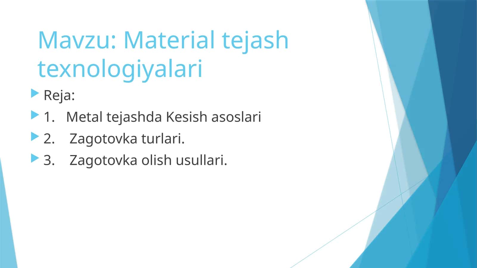 Material tejash texnologiyalari