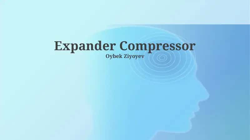 Ekspander kompressorlar