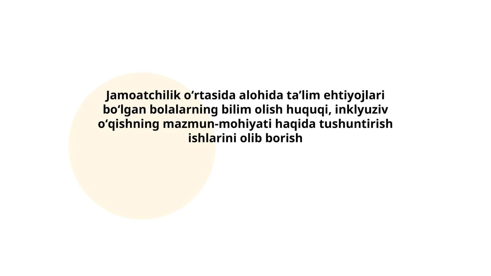 Alohida taʼlim ehtiyojlari boʻlgan bolalarning bilim olish huquqi