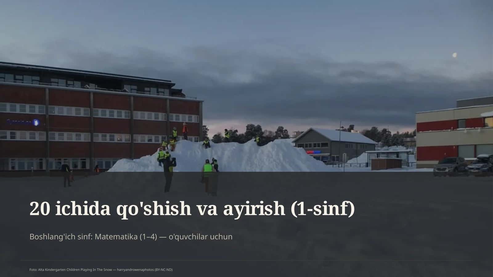 20 ichida qo'shish va ayirish (1-sinf)