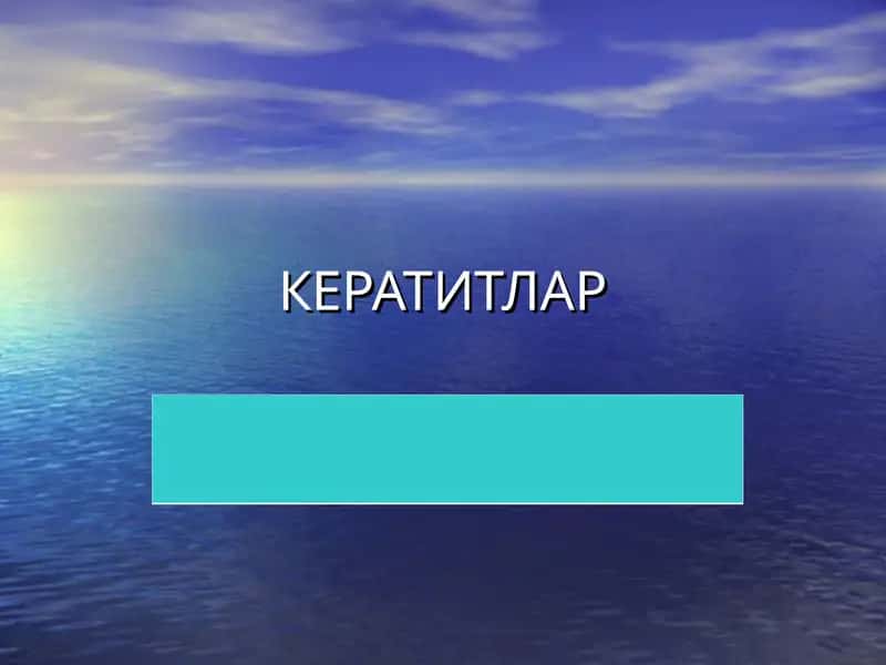 Keratitlar