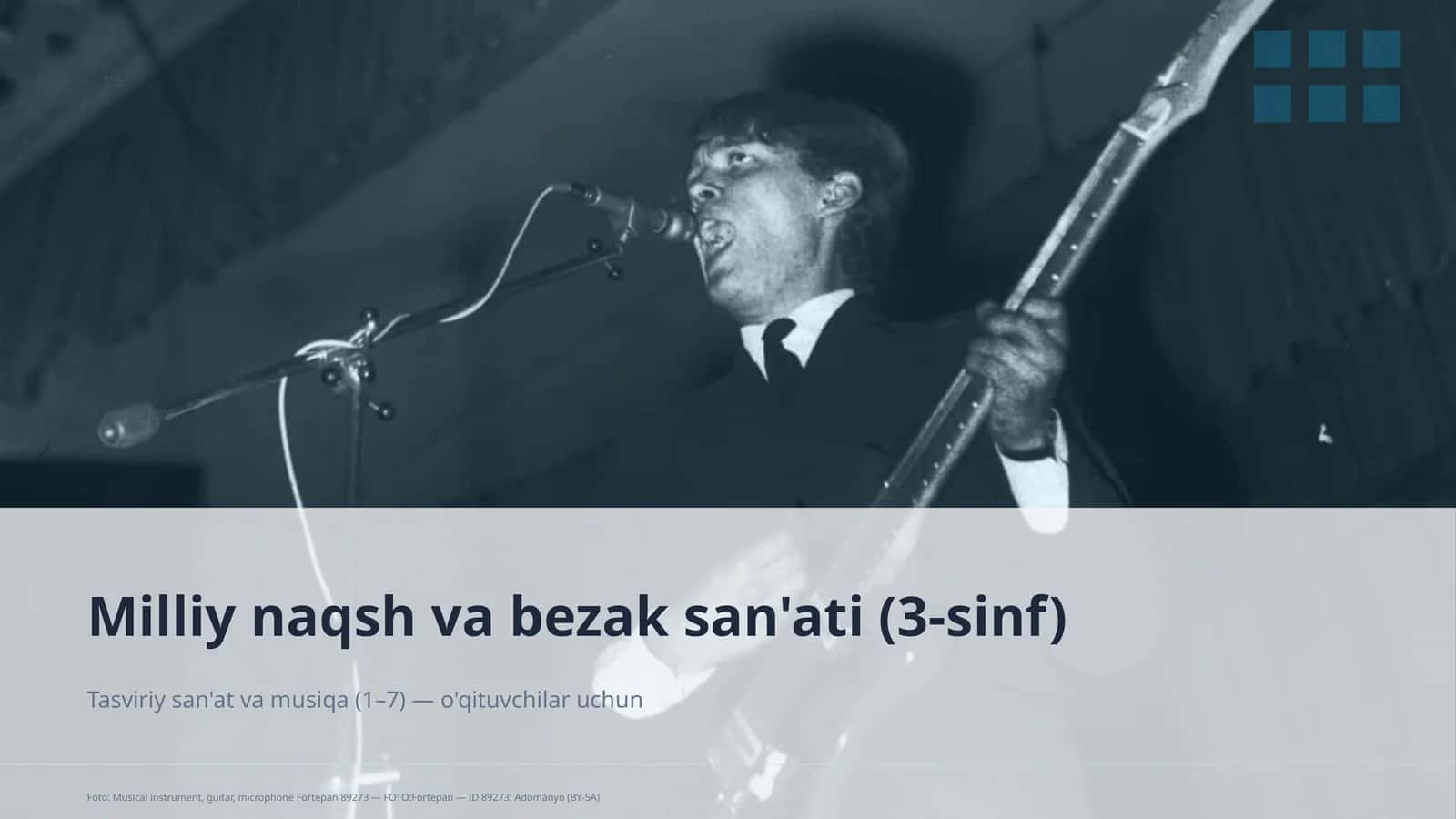 Milliy naqsh va bezak san'ati (3-sinf)