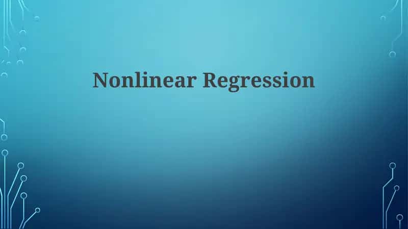 Nonlinear Regression